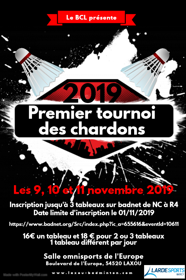 Affiche du tournoi des chardons